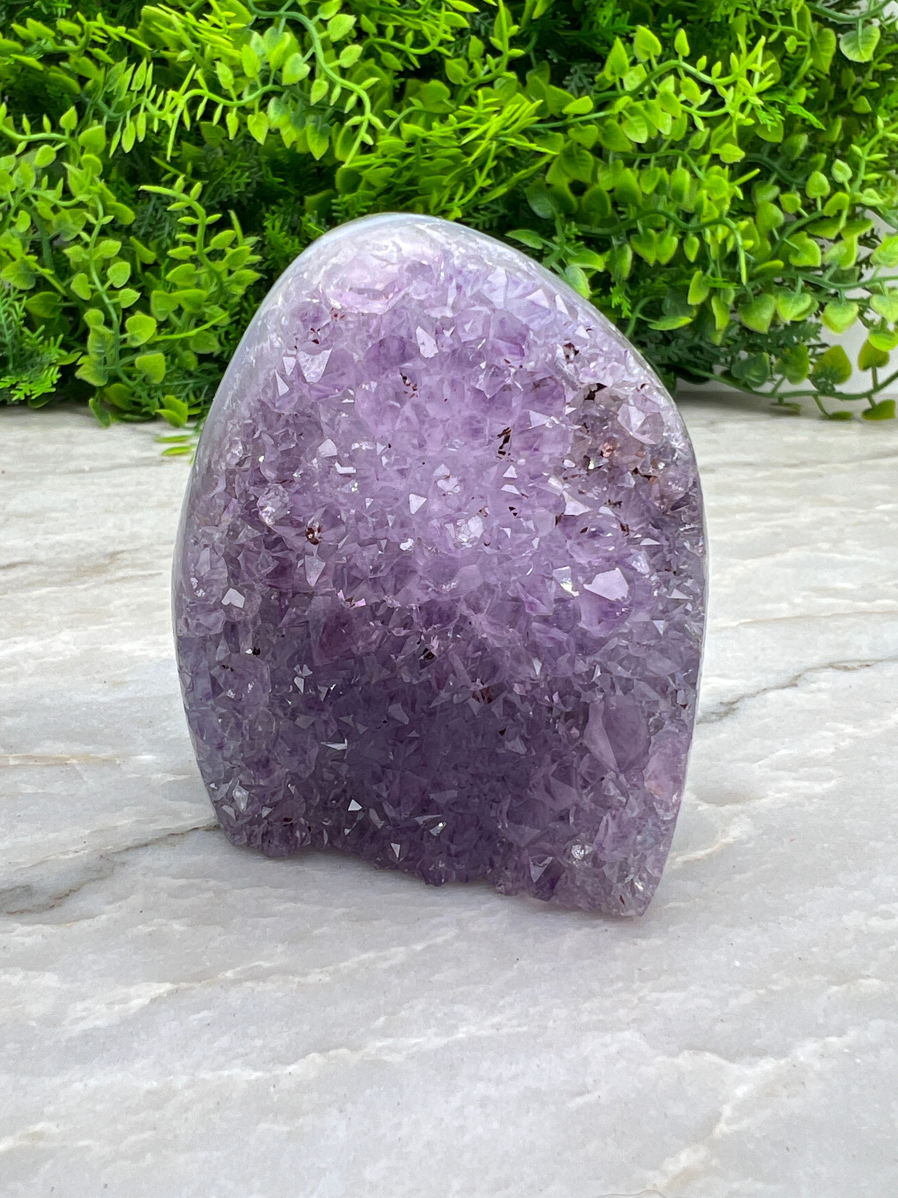Amethist met Agaat cut base (8 cm)