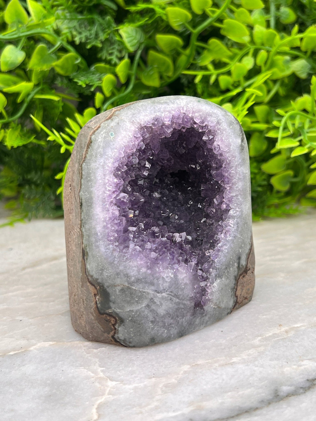 Amethist geode cut base by KEY LIME STORE
