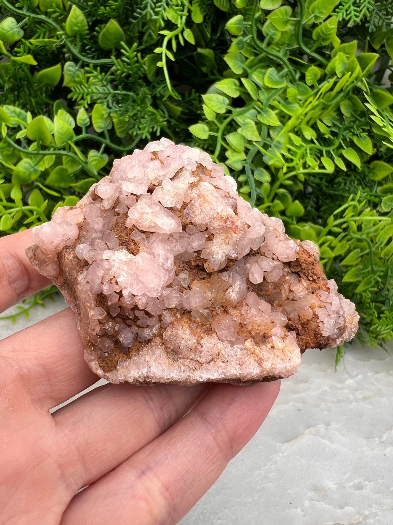 Rosa Amethyst-Cluster (8 cm) von KEY LIME STORE