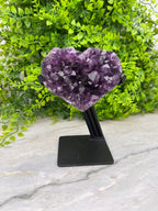 Amethist hart op standaard by KEY LIME STORE