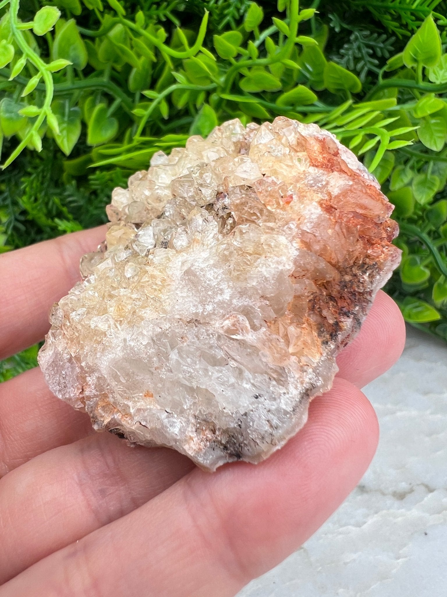 Citrin (gebrannter Amethyst) – Cluster (6 cm) von KEY LIME STORE