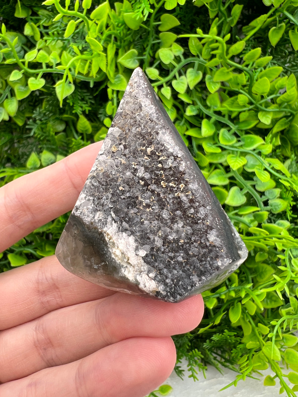 Amethist cluster diamantvorm