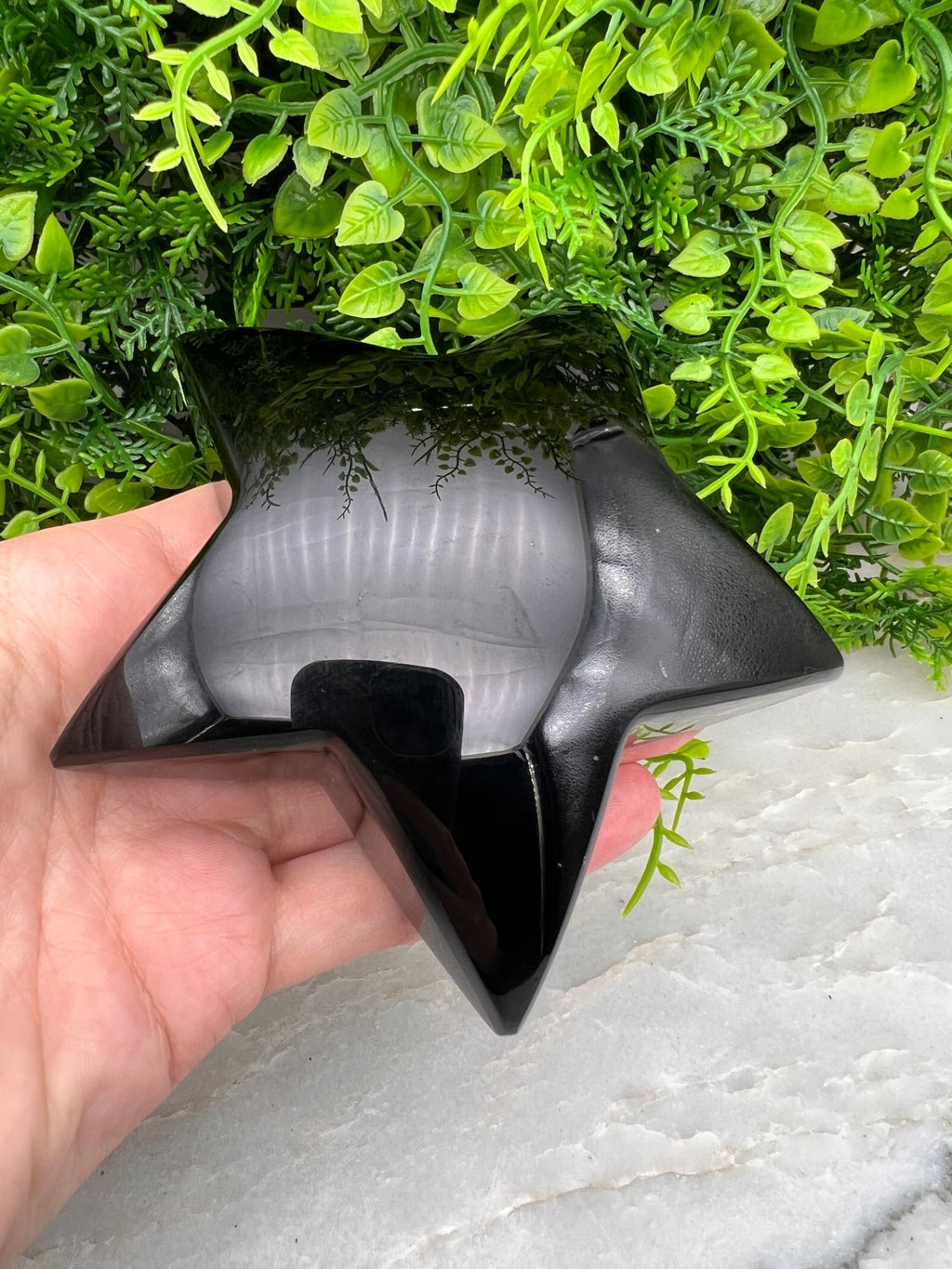 Zwarte Obsidiaan ster by KEY LIME STORE