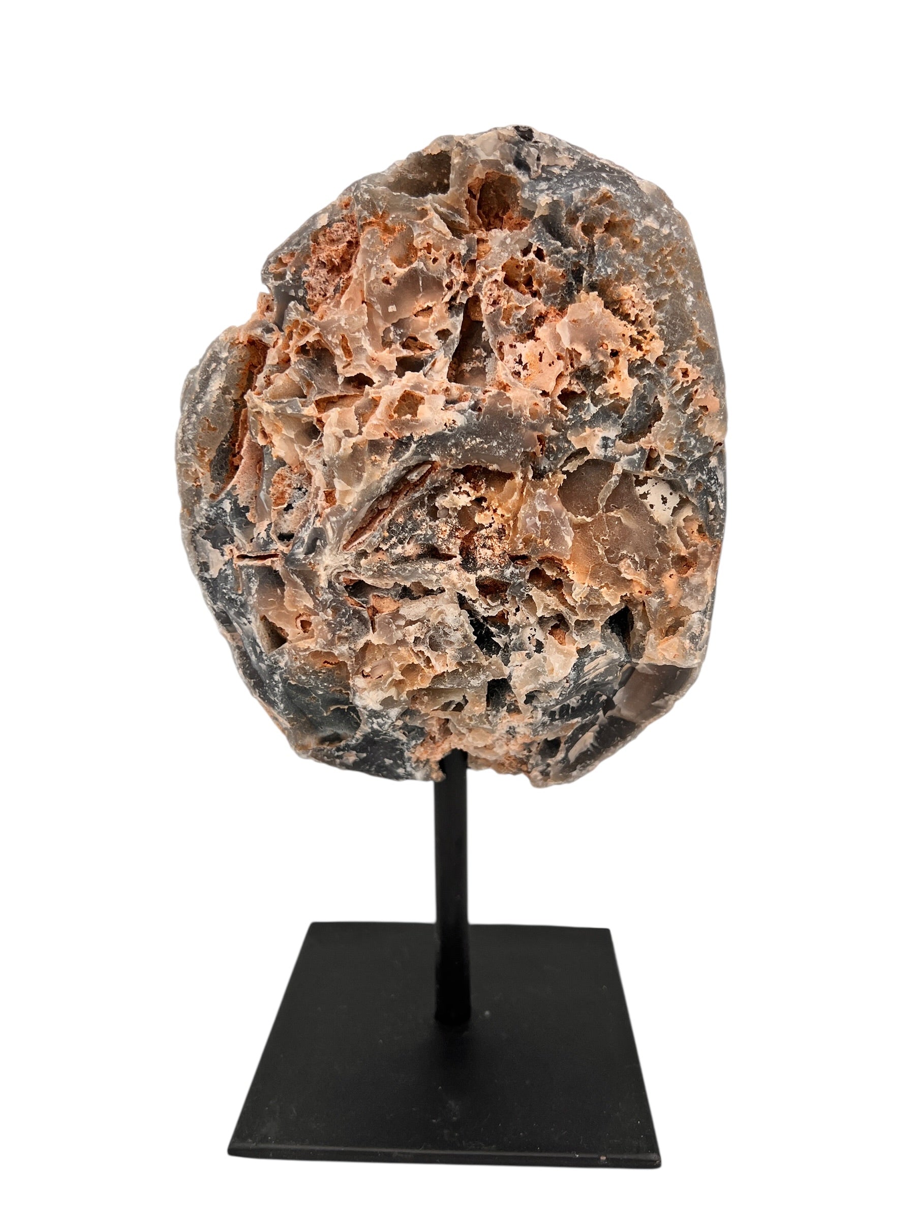 Halve agaat op standaard 1.615 kg