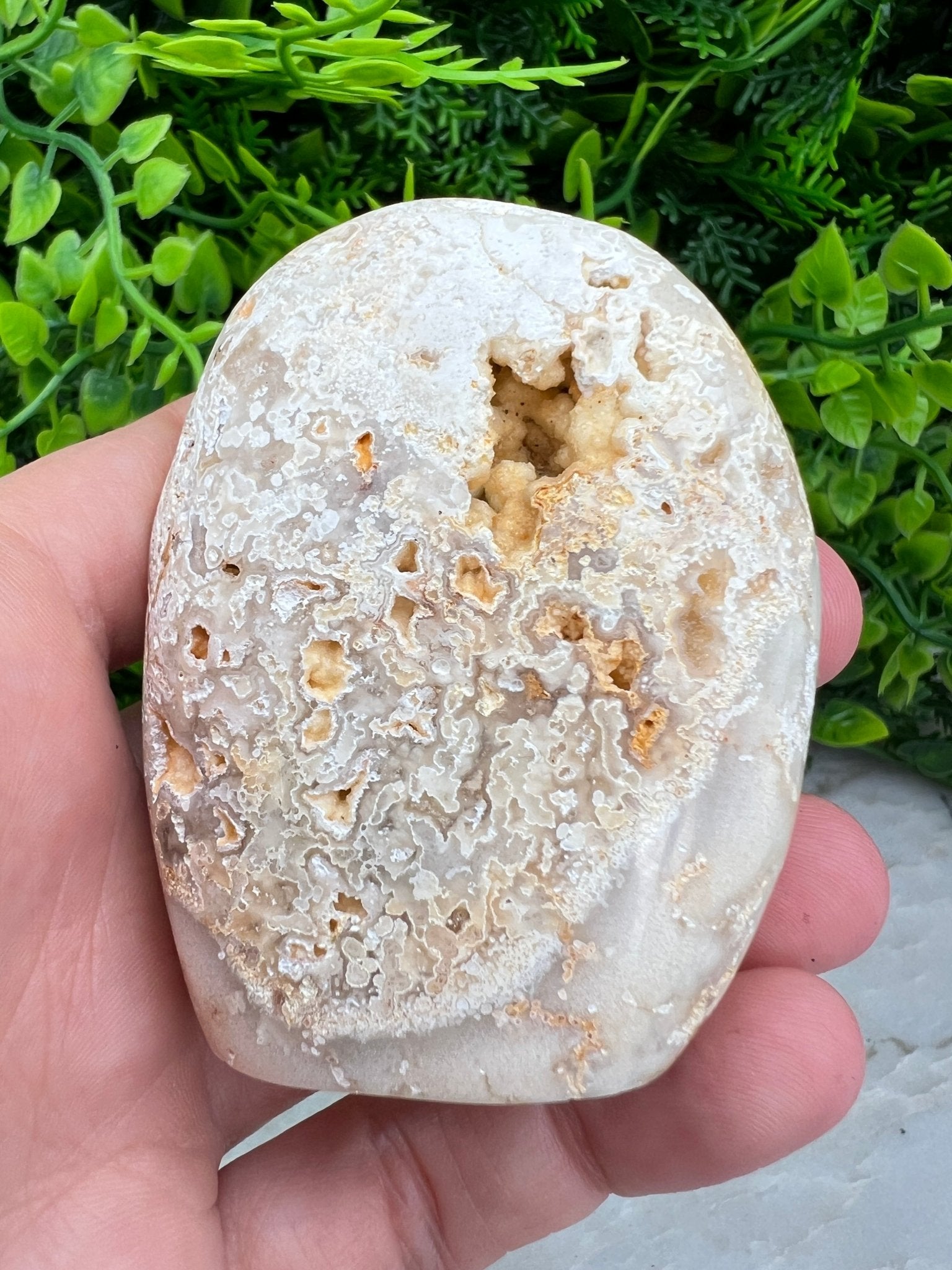 Druzy Crazy Lace Agaat free form (6 cm) by KEY LIME STORE