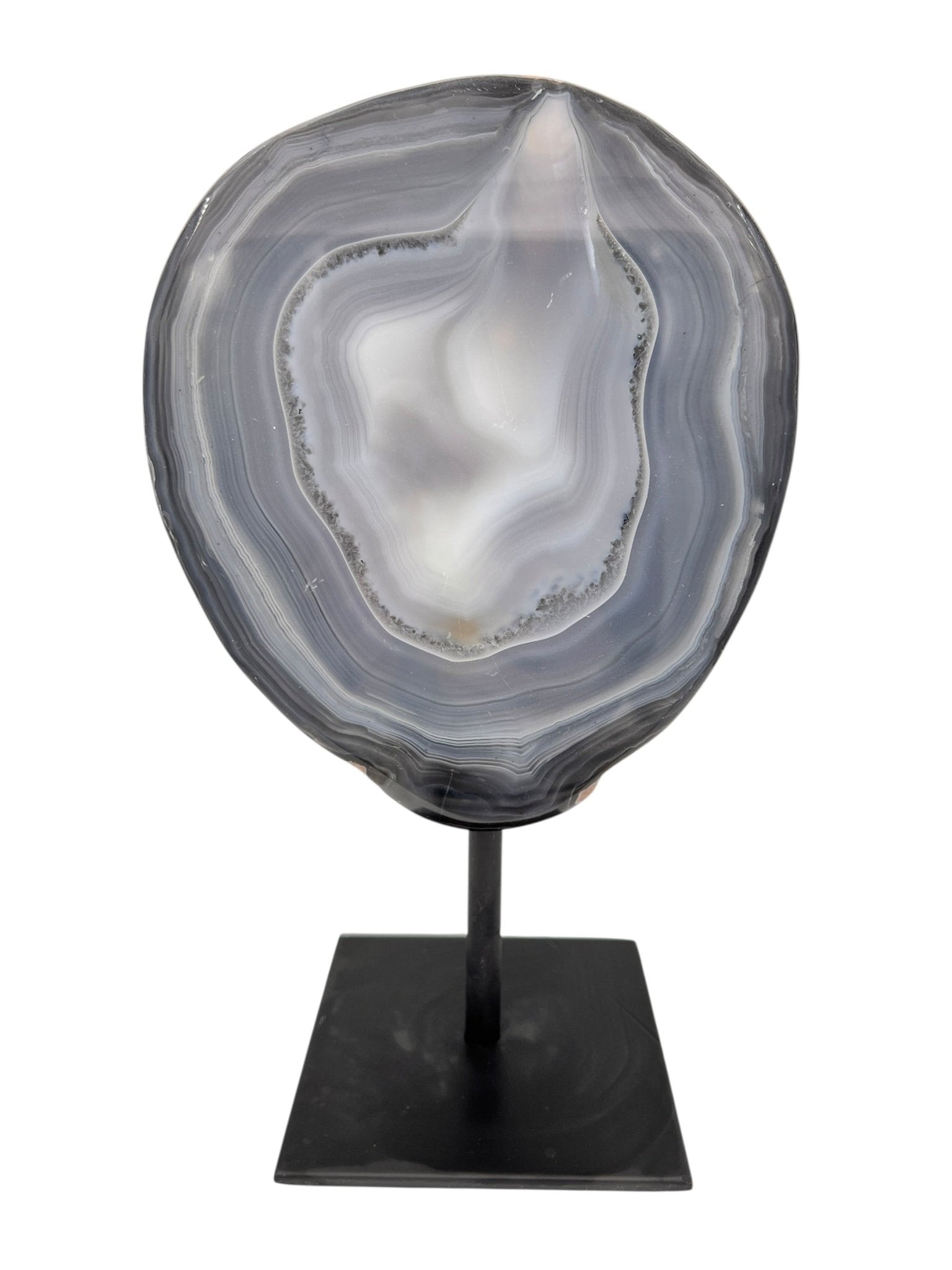 Halve agaat op standaard 2.490 kg by KEY LIME STORE