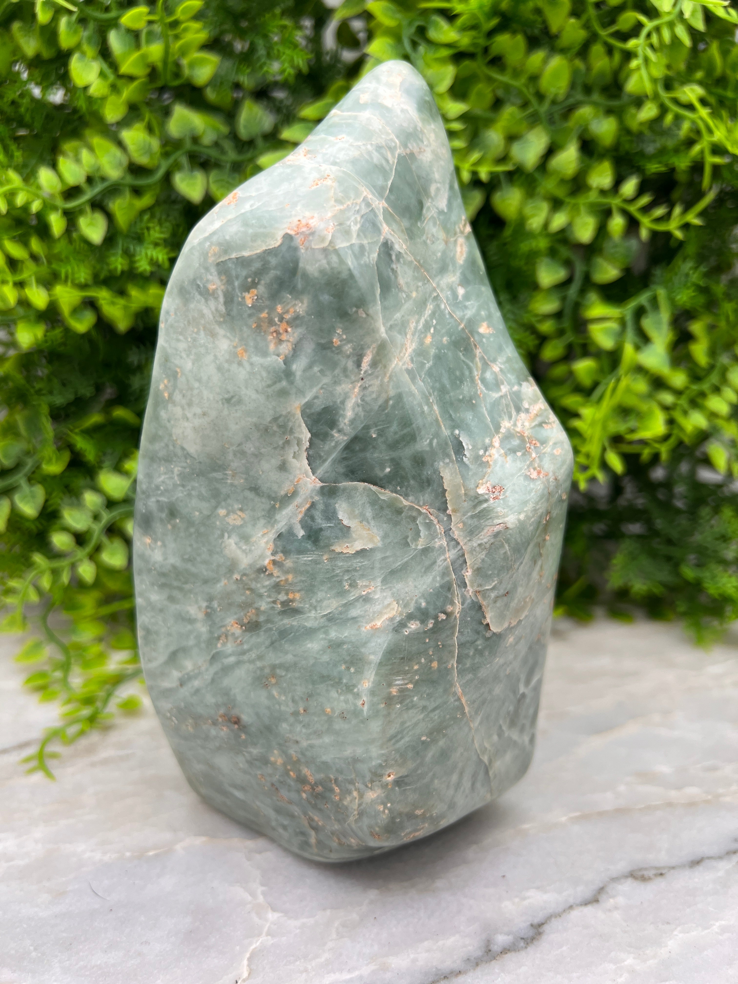Amazonit (Südafrika) – Skulptur (17 cm x 1,25 kg)