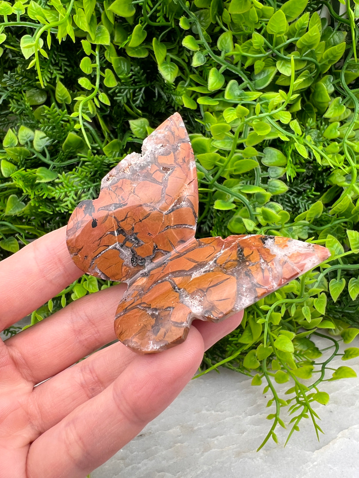 Breccie Jaspis 3D-vlinder