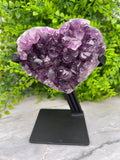 Amethist hart op standaard by KEY LIME STORE