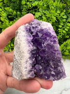 Amethist cluster cut base