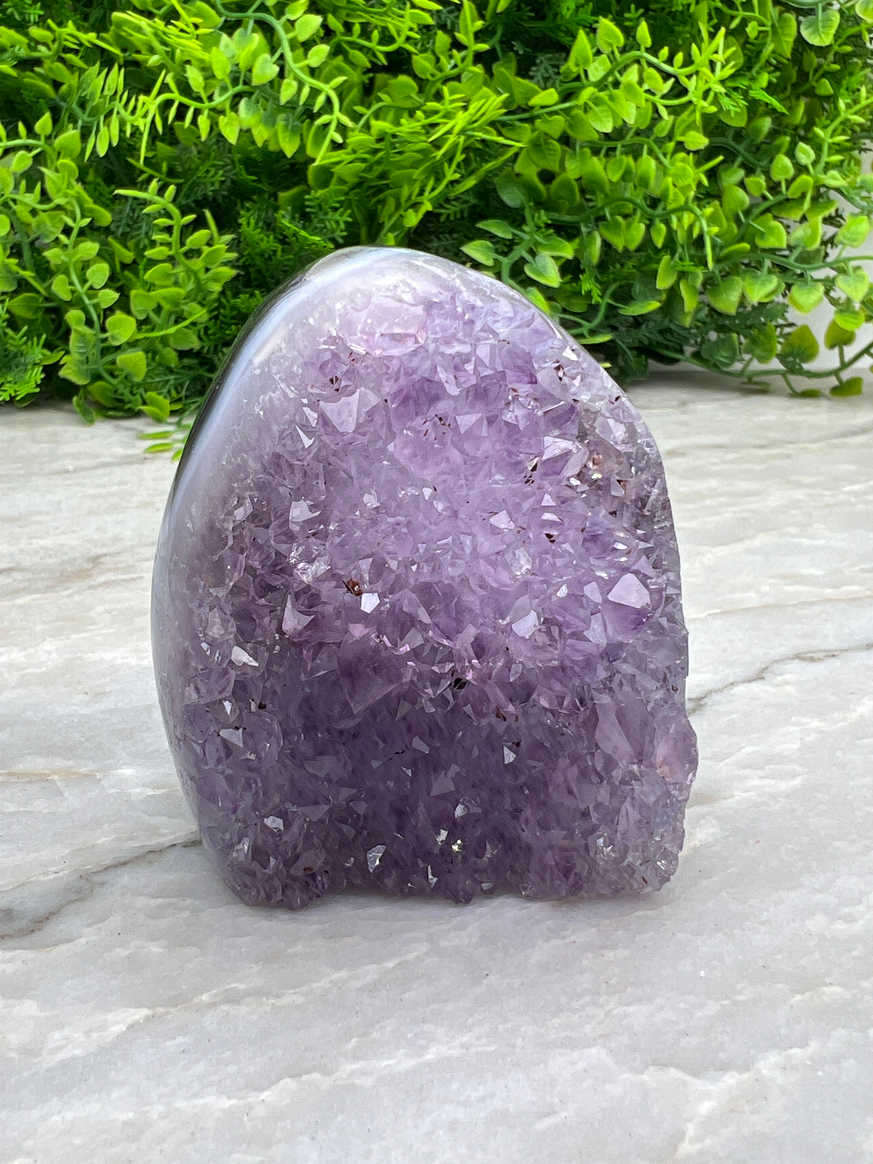 Amethist met Agaat cut base (8 cm)