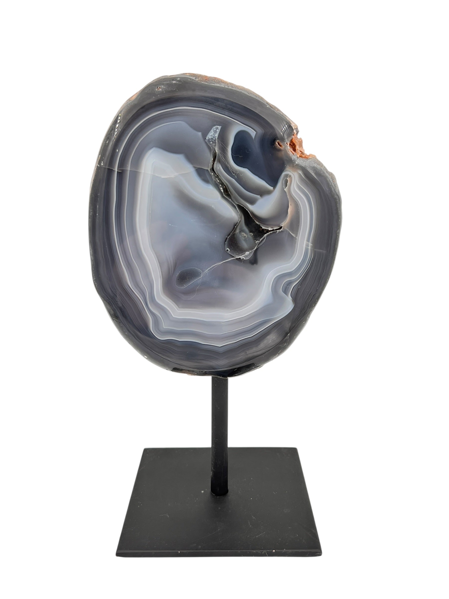 Halve agaat op standaard 1.615 kg