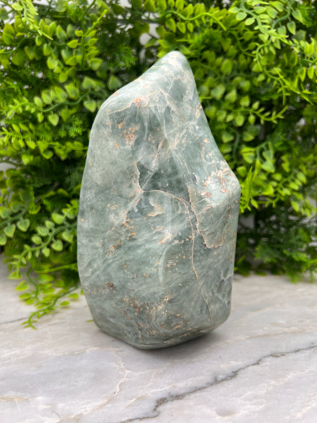 Amazonit (Südafrika) – Skulptur (17 cm x 1,25 kg)