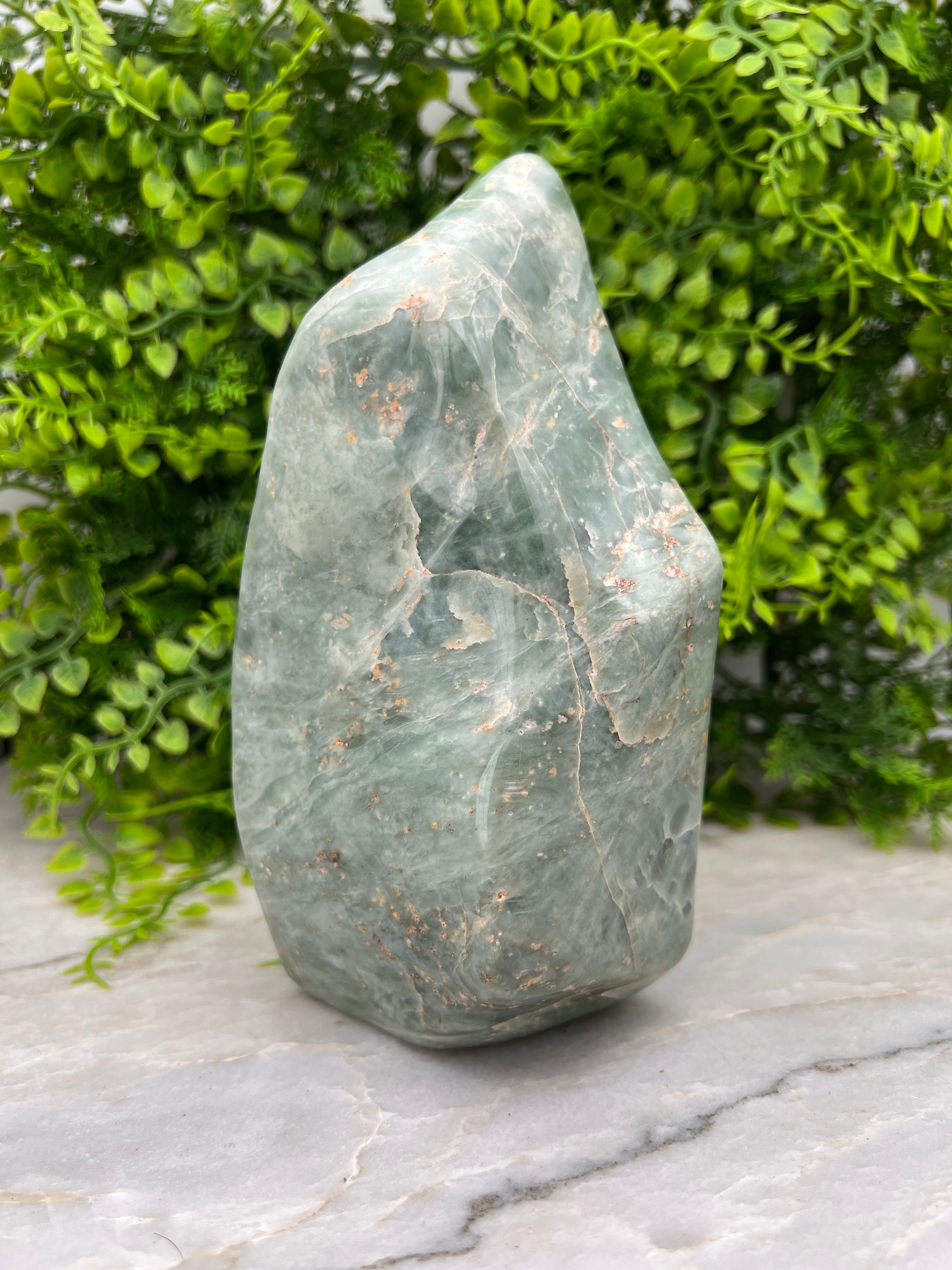 Amazonit (Südafrika) – Skulptur (17 cm x 1,25 kg)