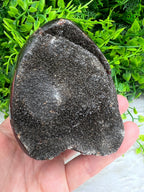 Druzy Septarie ei-vorm cut base (532 gram) by KEY LIME STORE