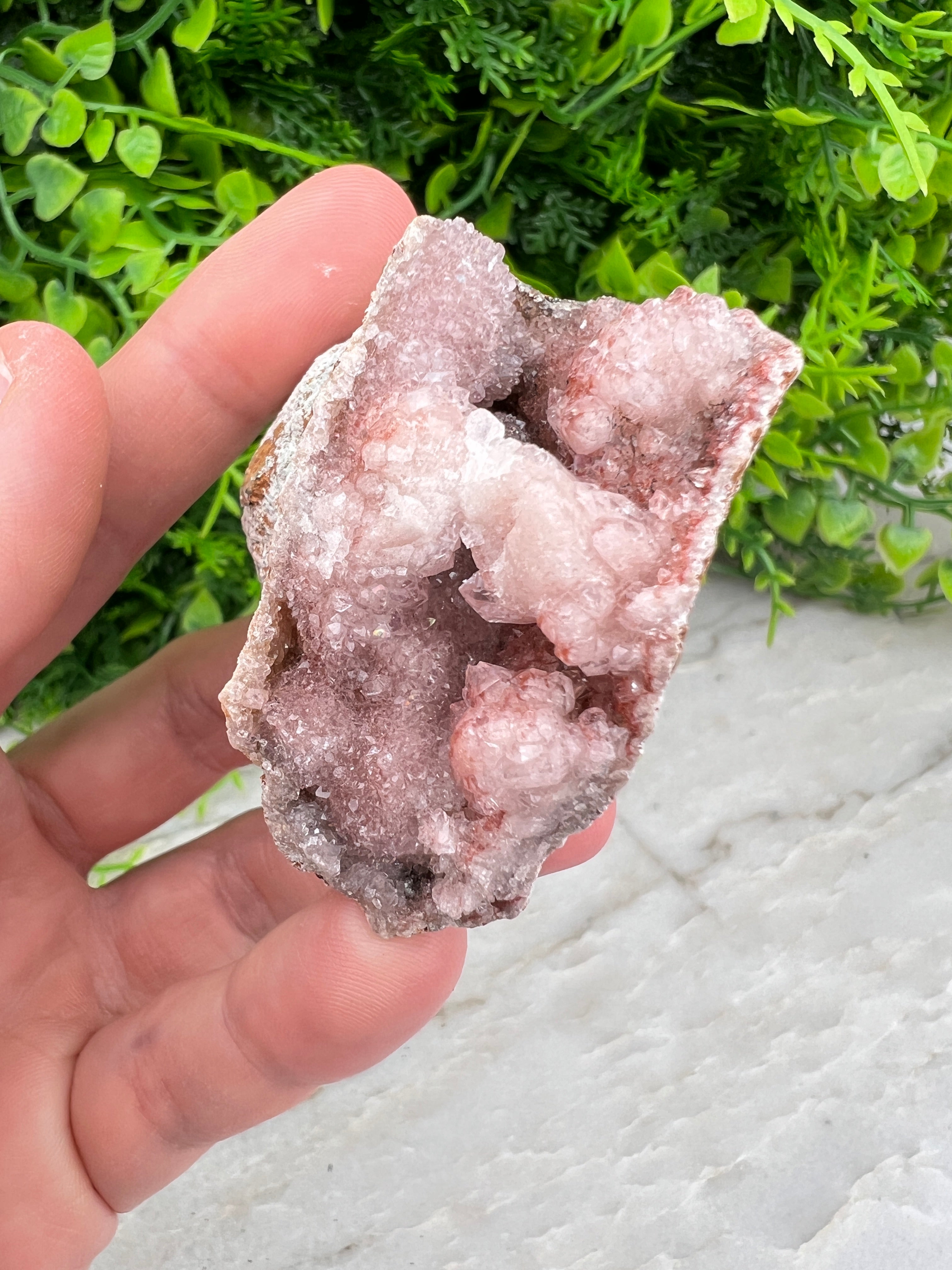 Roze Amethist cluster (5 cm)