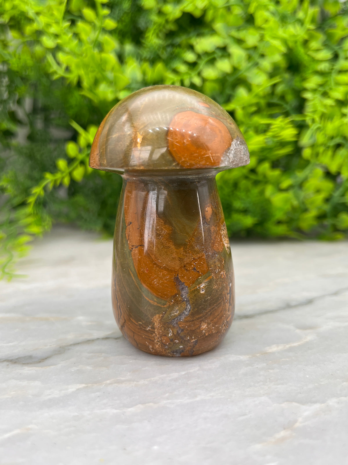 Oceaan Jaspis paddenstoel (8 cm)