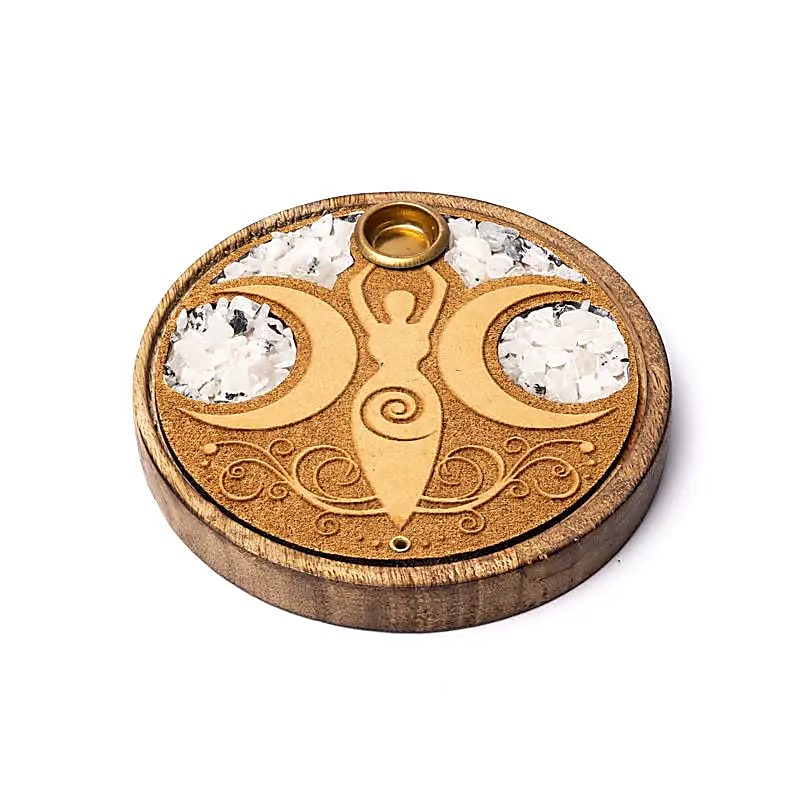 Wierook en kegeltjes houder Bergkristal