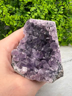 Amethist cluster cut base