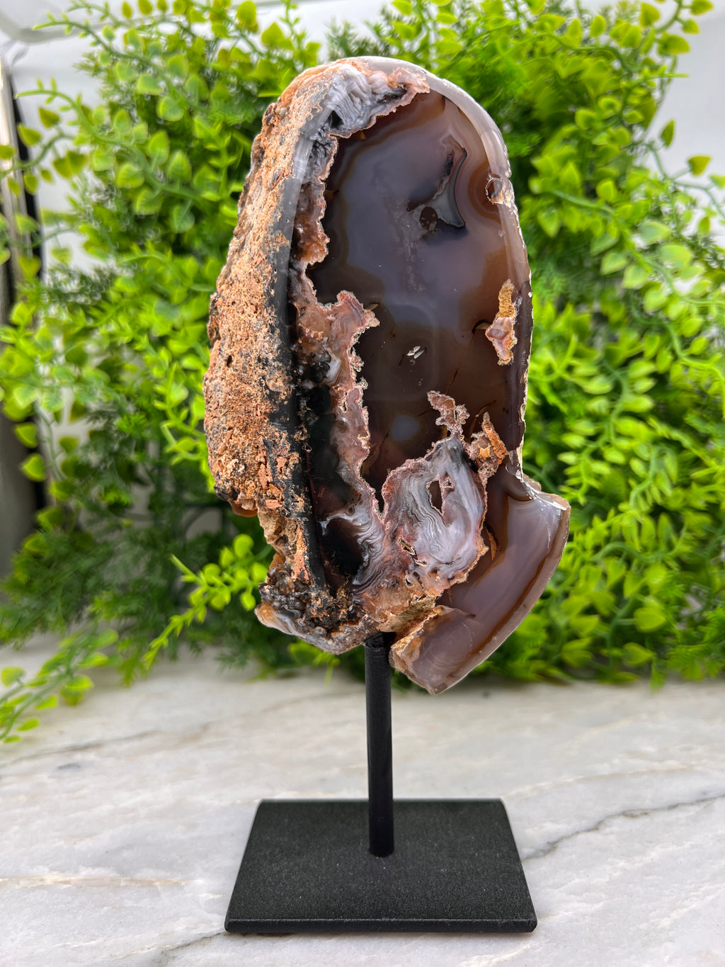 Agaat op standaard (19 cm)