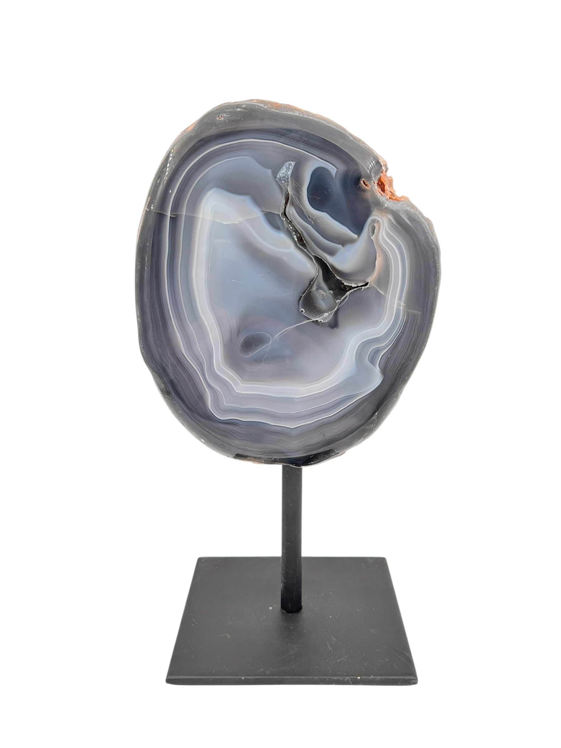 Halve agaat op standaard 1.615 kg