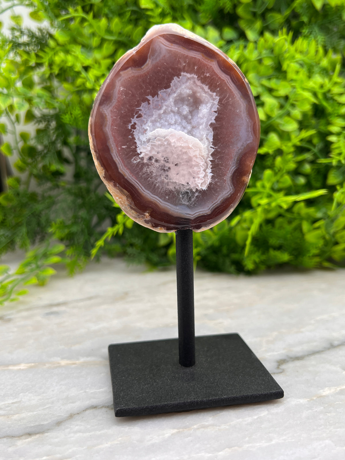 Agaat op standaard (14 cm)