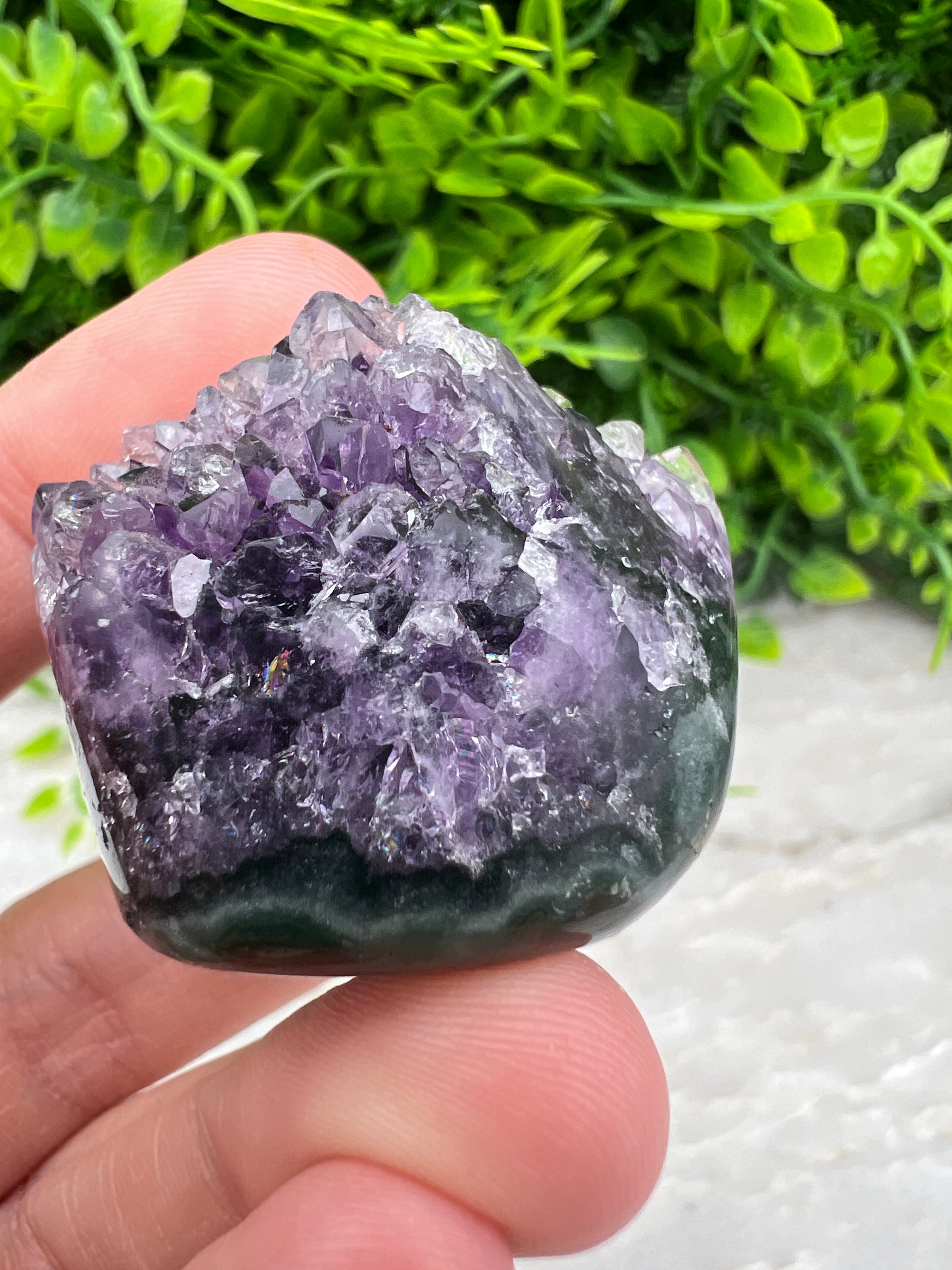 Amethist cluster gepolijst (3 cm)