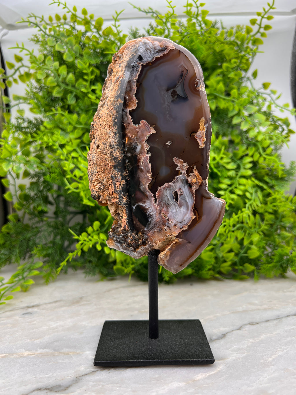 Agaat op standaard (19 cm)