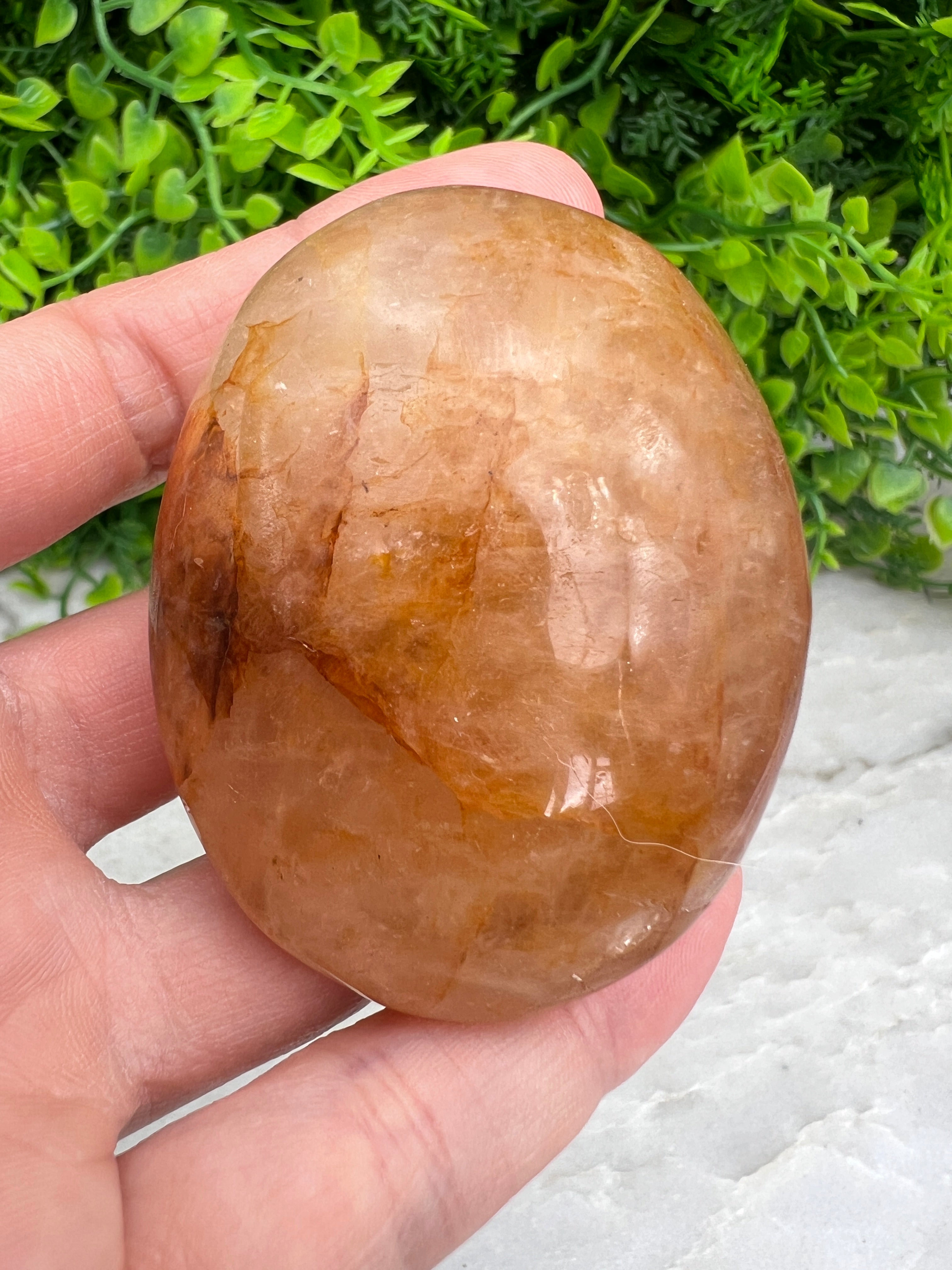 Pierre de poche Golden Healer (quartz limonite) (6 cm)