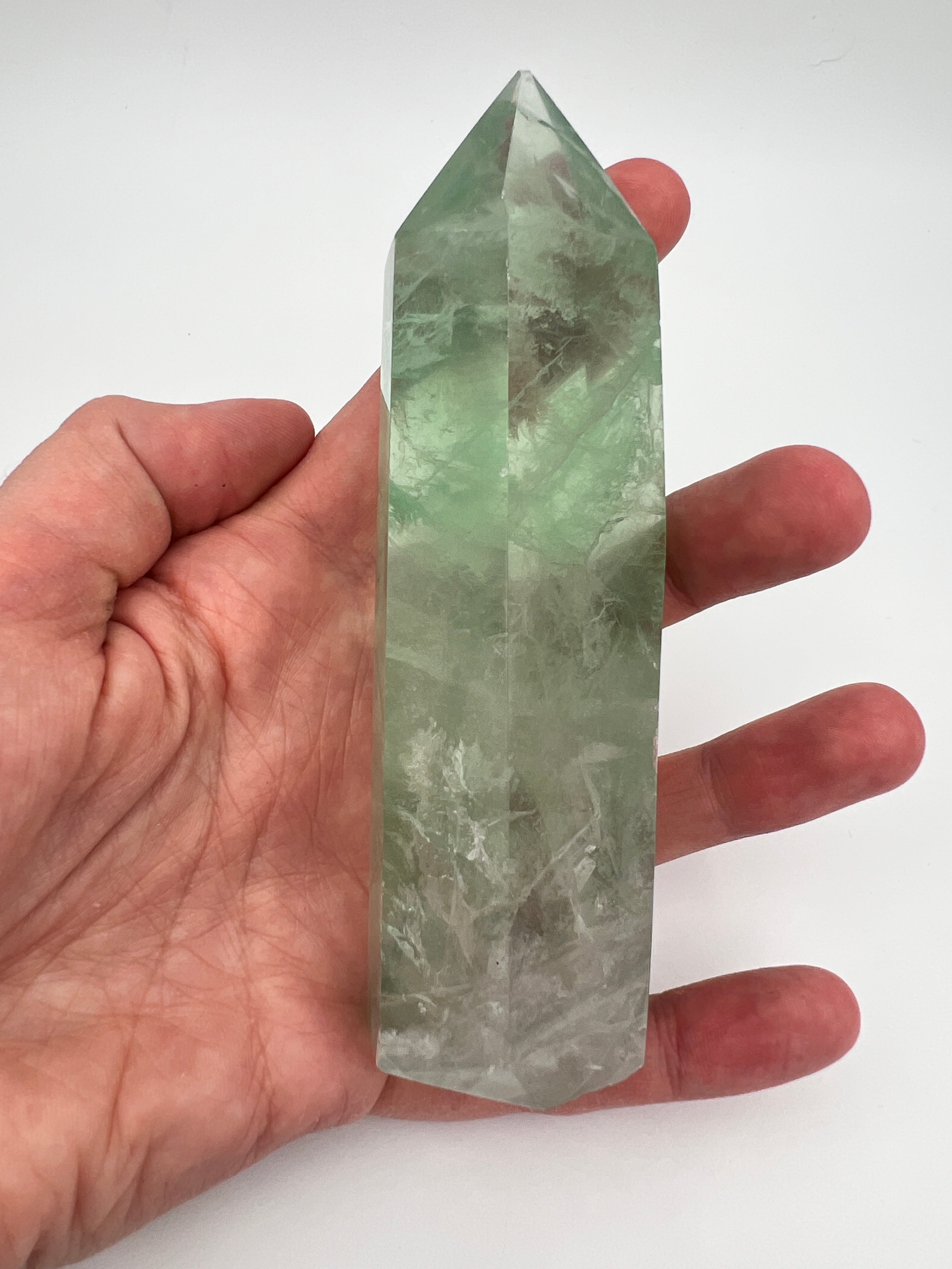 Groene fluoriet toren 0.258 kg