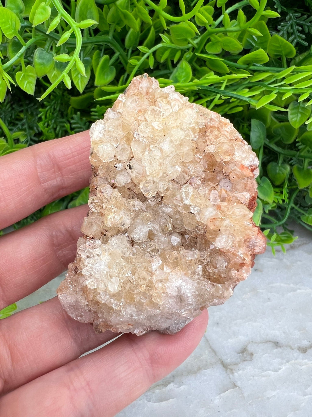 Citrin (gebrannter Amethyst) – Cluster (6 cm) von KEY LIME STORE
