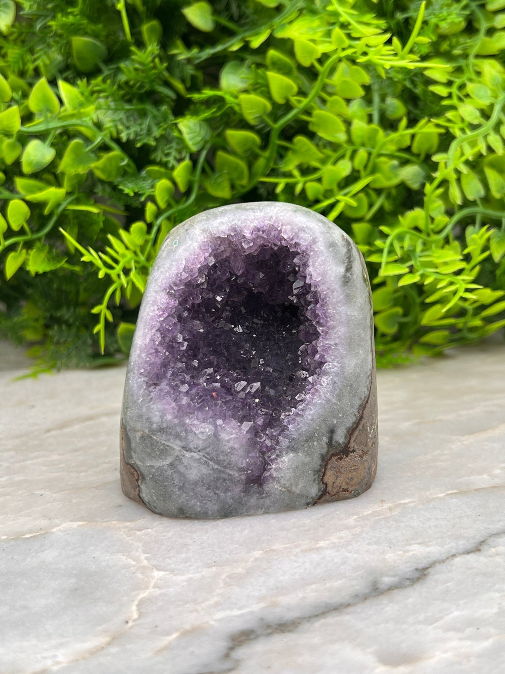 Amethist geode cut base by KEY LIME STORE