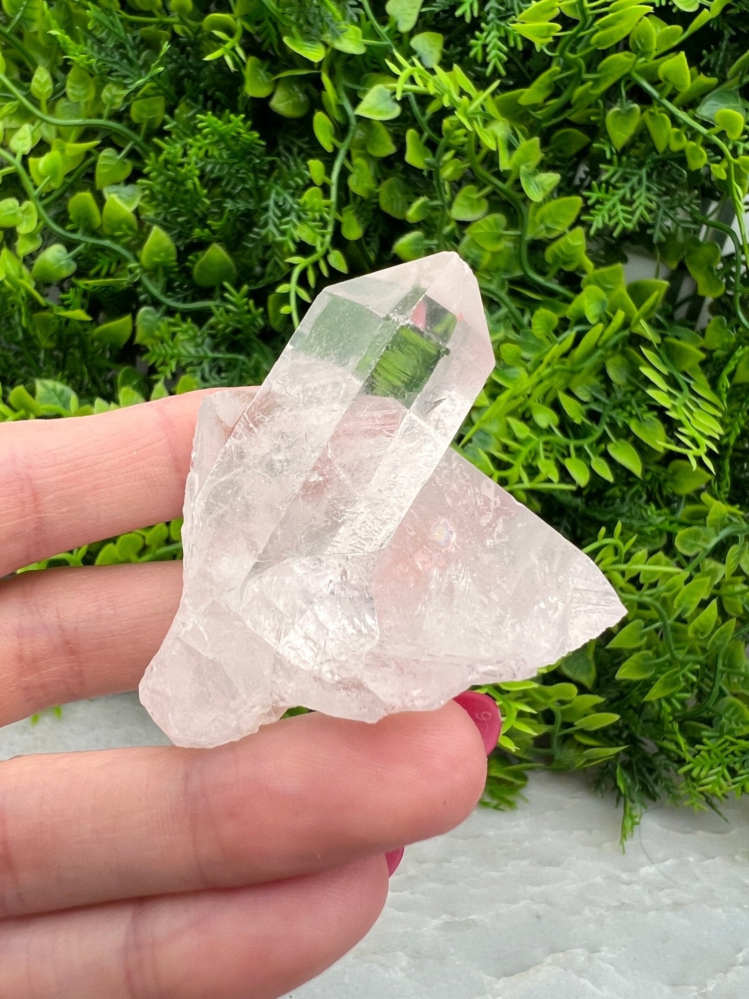 Sehr klarer Bergkristall-Cluster (5 cm) von KEY LIME STORE