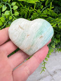 Blaues Aragonit (Caribean Blue Calcite) Herz (6 cm) von KEY LIME STORE