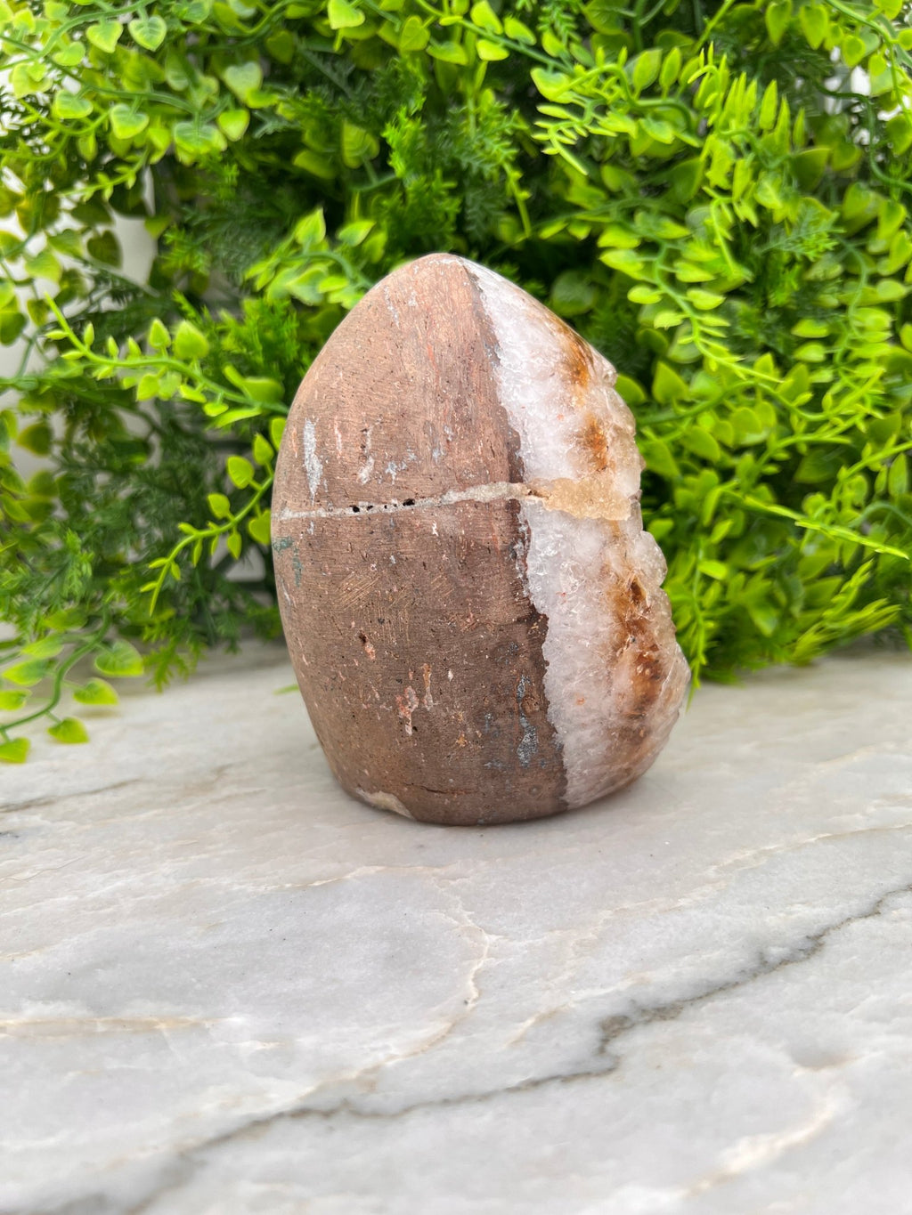 Citrien op Bergkristal cut base by KEY LIME STORE