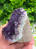 Amethyst-Cluster-Schliff, Basis (255 Gramm) von KEY LIME STORE