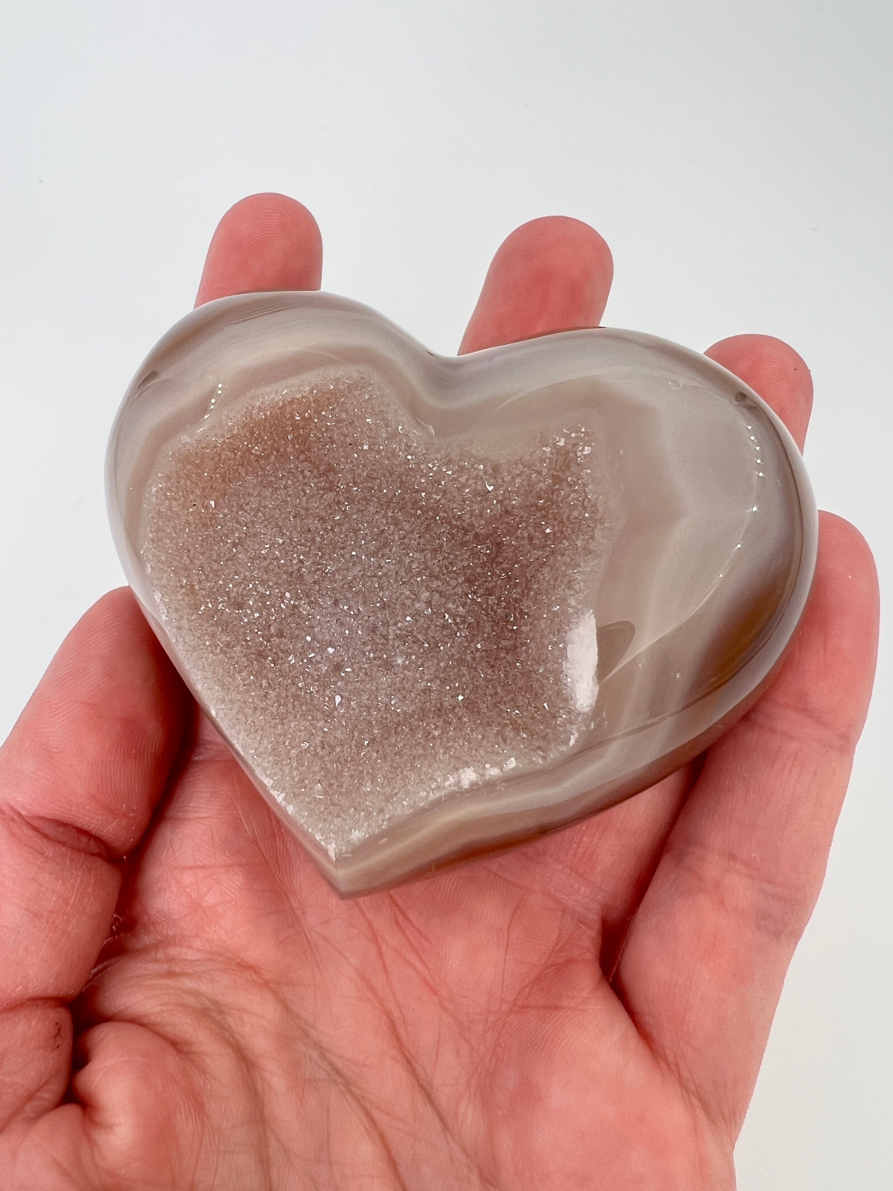 Agaat druze hart 0.183 kg
