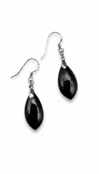 925 Sterling zilver | Zwarte Spinel (42 mm totaal) by KEY LIME STORE