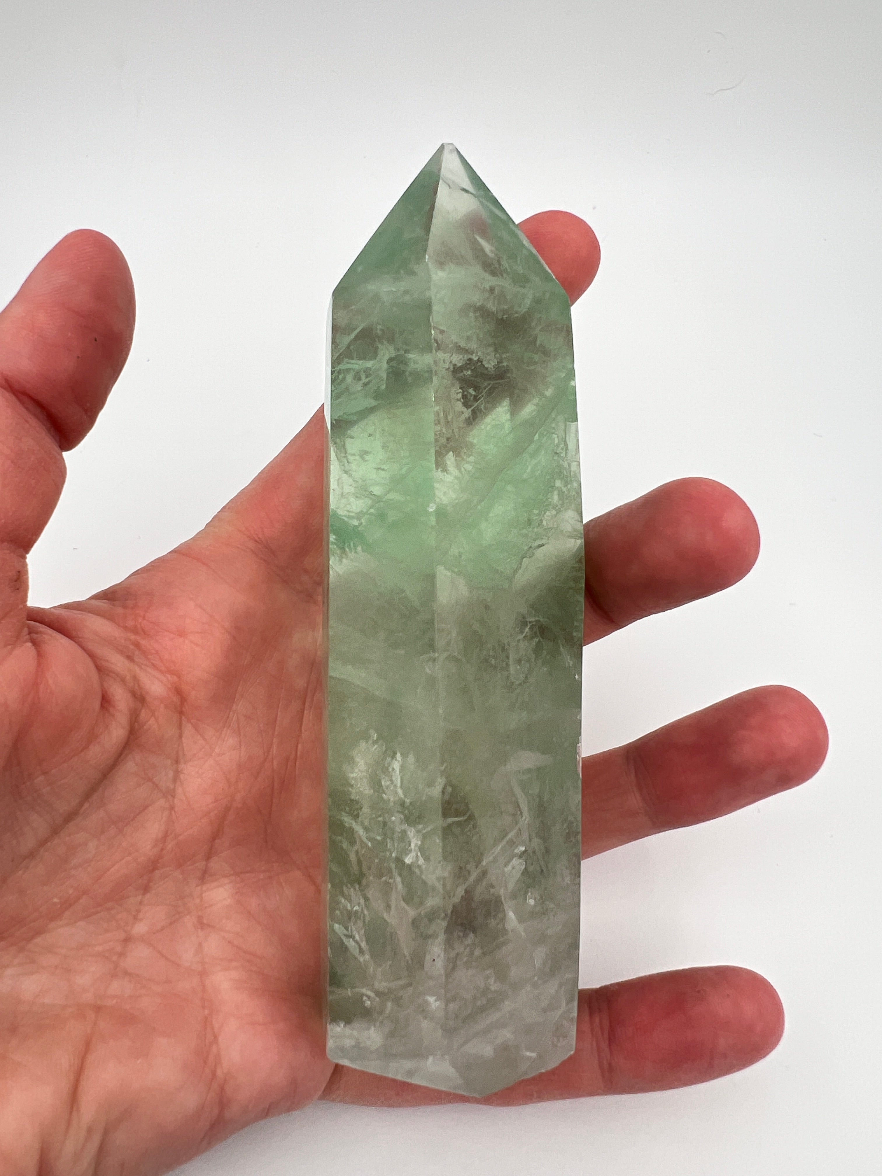 Groene fluoriet toren 0.258 kg