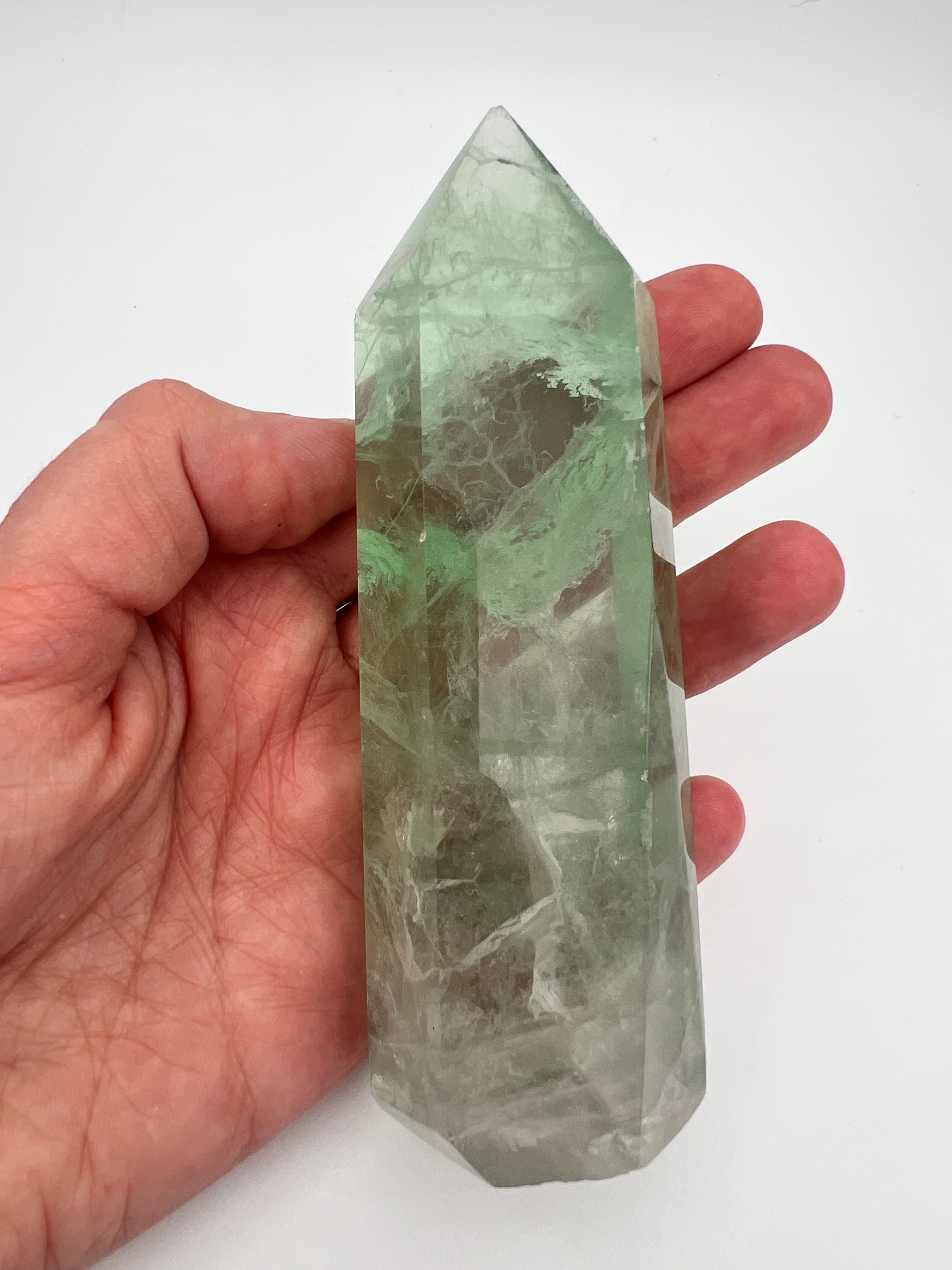 Groene fluoriet toren 0.258 kg