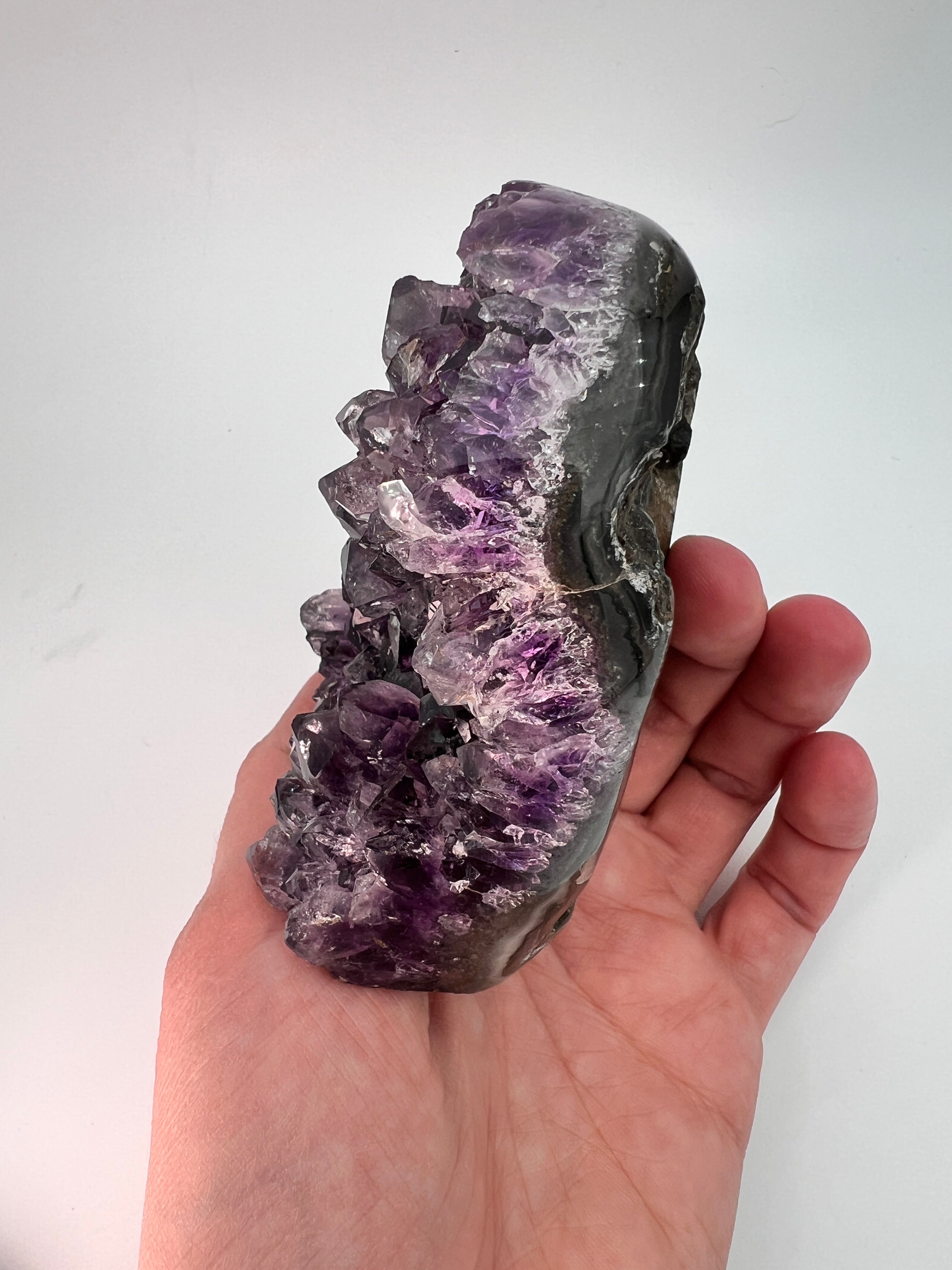 Groot amethist hart – hoge kwaliteit - 0.522 kg