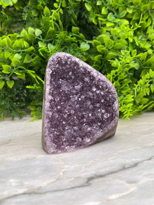 Amethyst cluster-cut base by KEY LIME STORE