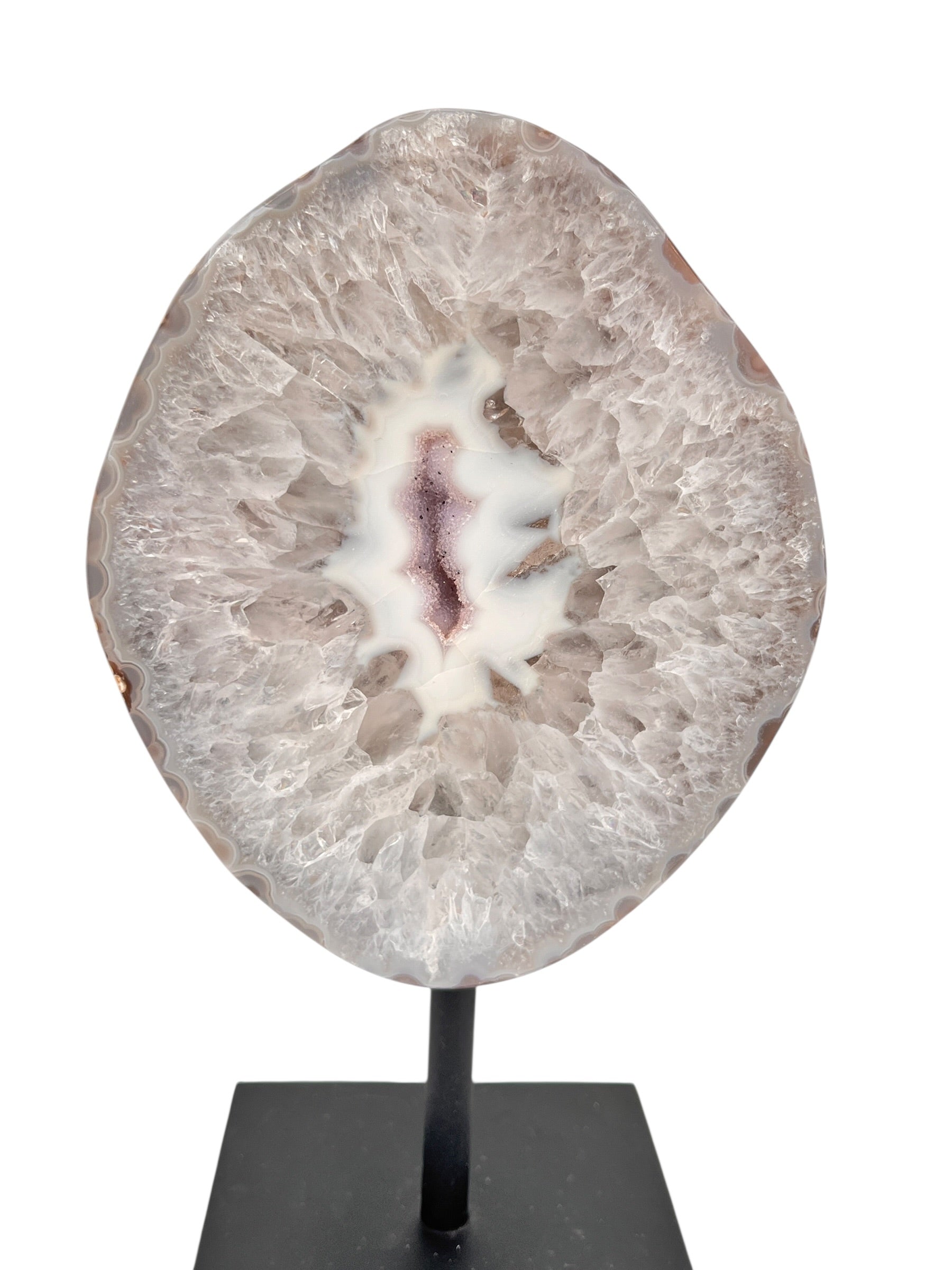 Halve agaat op standaard 1.749 kg