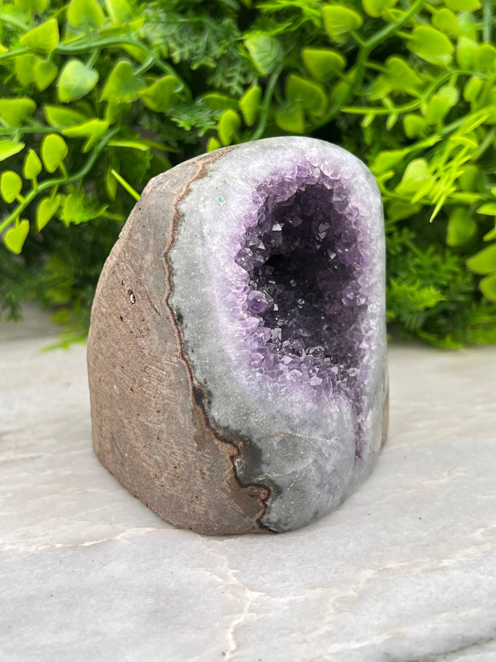 Amethist geode cut base by KEY LIME STORE