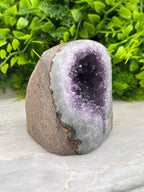 Amethist geode cut base by KEY LIME STORE