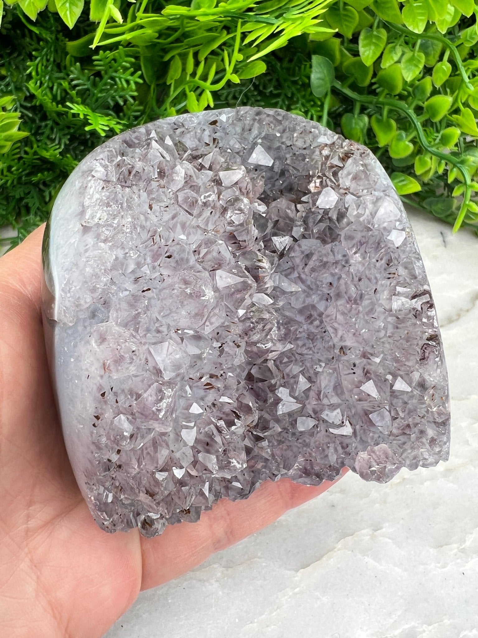 Agaat met Amethist cut base (420 gram) by KEY LIME STORE