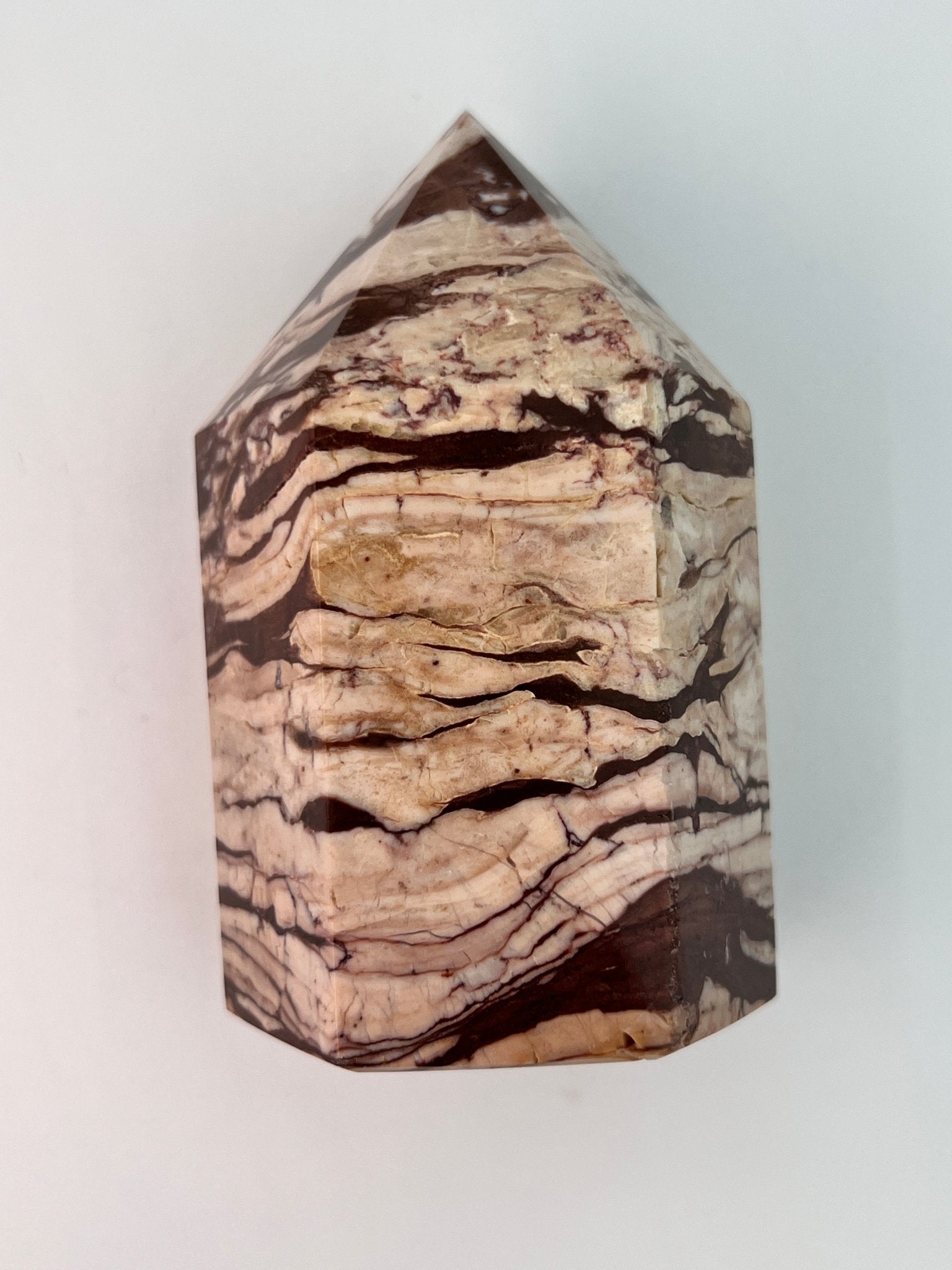 Zebra-Jaspis-Turm 0,252 kg von KEY LIME STORE