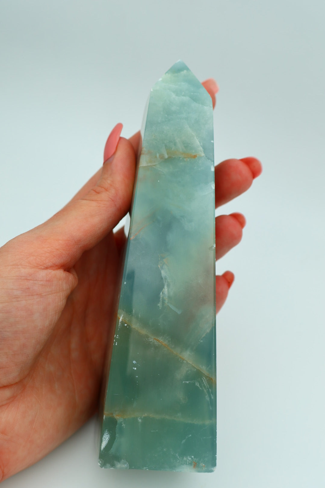 Blauwe Onyx toren 0.430 kg