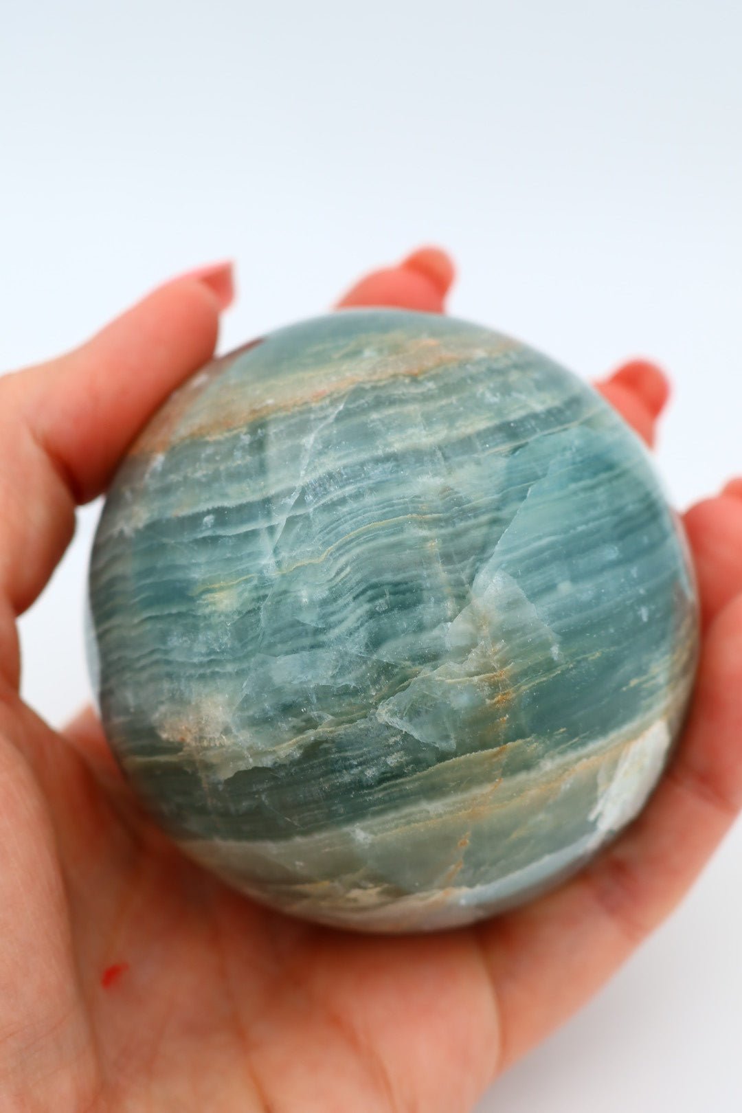Blaue Onyx-Kugel 0,555 kg von KEY LIME STORE