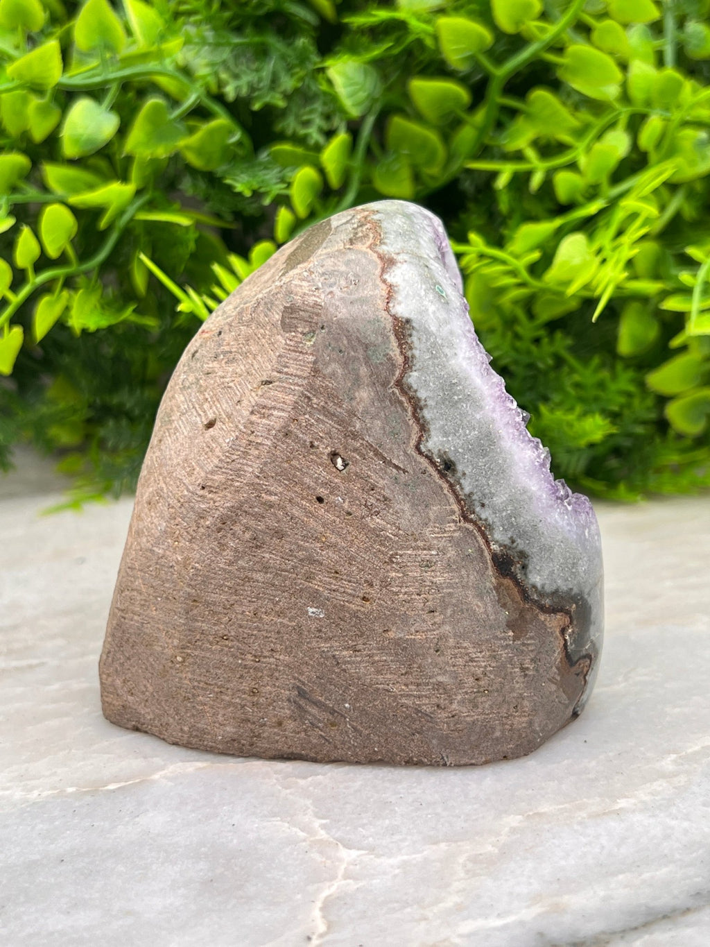 Amethist geode cut base by KEY LIME STORE